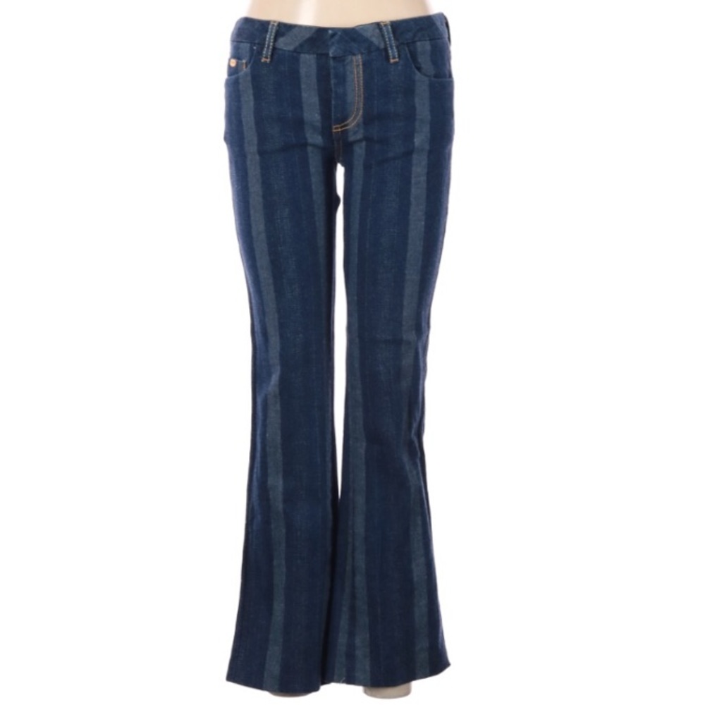 Pepe Jeans London striped low rise flares